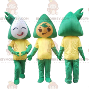 2 Zongzi BIGGYMONKEY™s mascot, traditional food costumes -