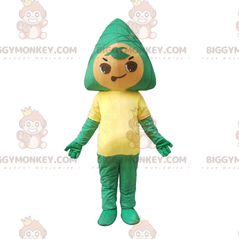 Traje de mascote BIGGYMONKEY™ de Zongzi, comida tradicional