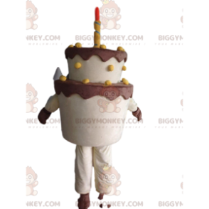 Big Birthday Cake BIGGYMONKEY™ maskotkostume, kagekostume -