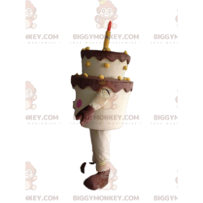 Big Birthday Cake BIGGYMONKEY™ maskotdräkt, tårtdräkt -