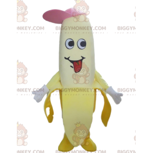 Bananen-BIGGYMONKEY™-Maskottchen-Kostüm mit Mütze