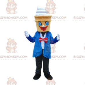 Costume de mascotte BIGGYMONKEY™ de glace habillée élégamment