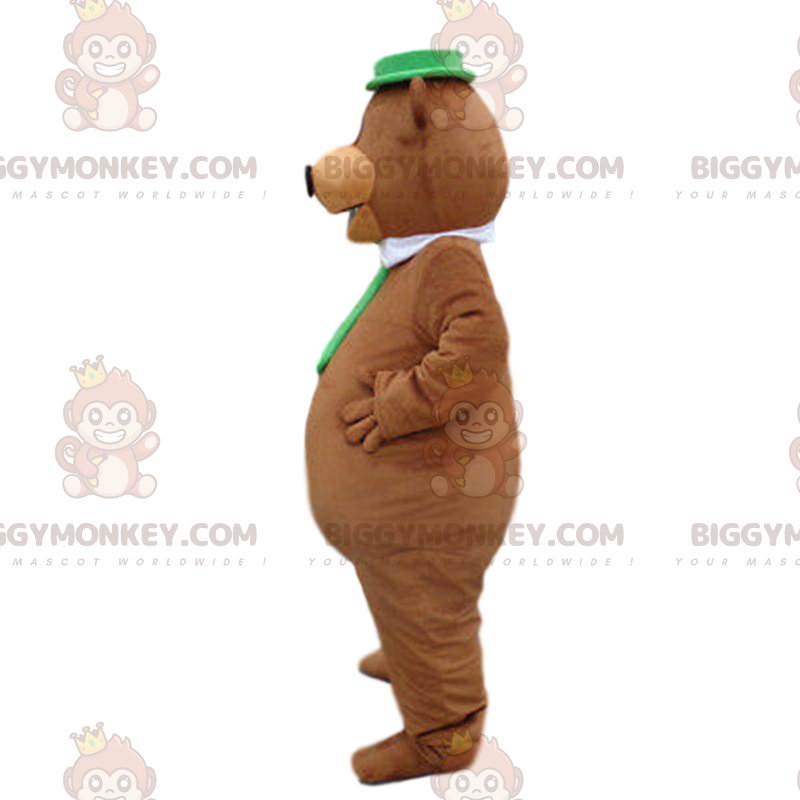 BIGGYMONKEY™ mascottekostuum van Yogi de beer, beroemd