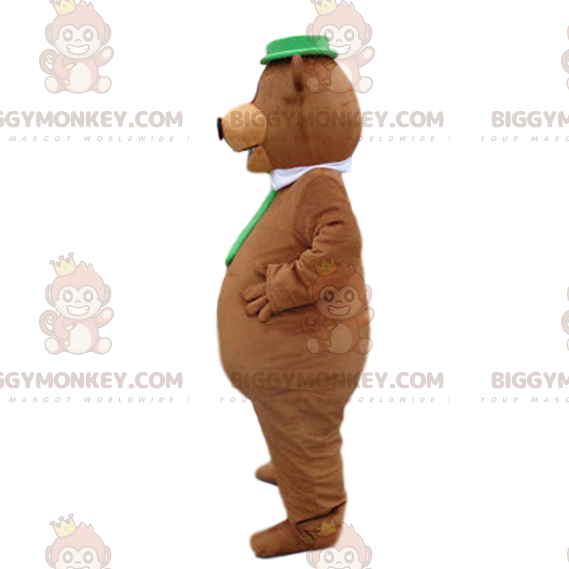 Disfraz de mascota BIGGYMONKEY™ del oso Yogi, famoso personaje