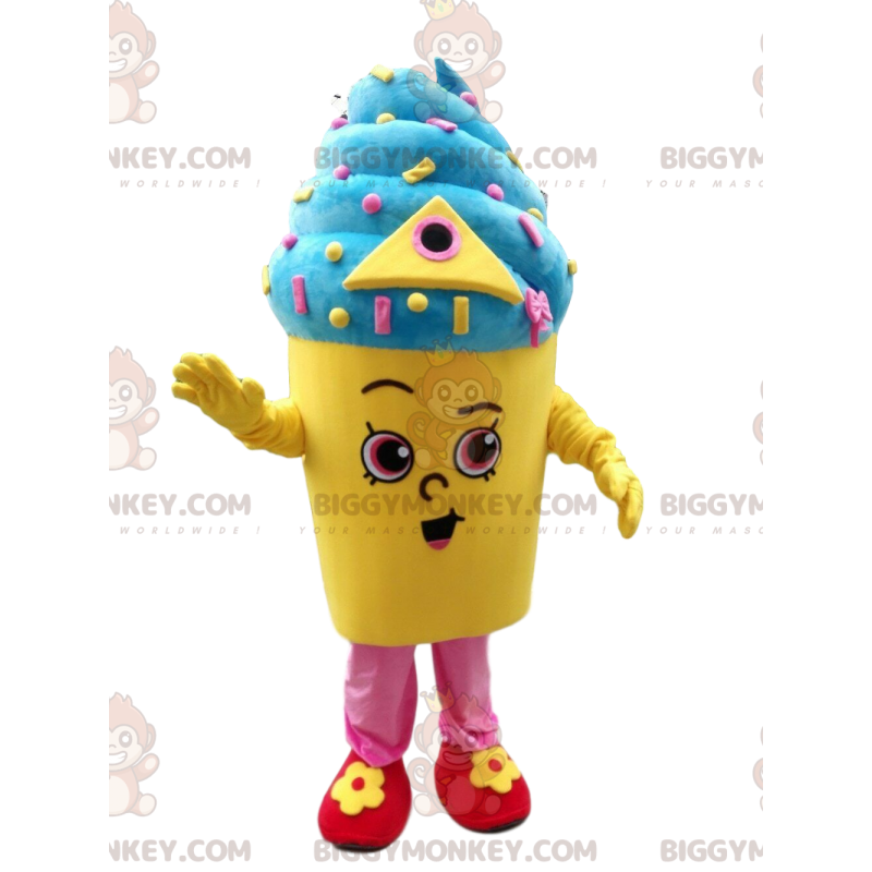 Traje de mascota de helado italiano BIGGYMONKEY™, traje de olla