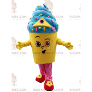 Costume mascotte gelato italiano BIGGYMONKEY™, costume gelato