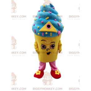 Traje de mascota de helado italiano BIGGYMONKEY™, traje de olla