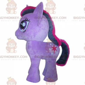 Gigantische paarse pony BIGGYMONKEY™ mascottekostuum, My Little