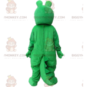 Costume de mascotte BIGGYMONKEY™ de crocodile vert et jaune