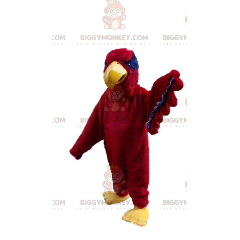 Costume de mascotte BIGGYMONKEY™ de vautour rouge, costume