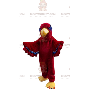 Costume de mascotte BIGGYMONKEY™ de vautour rouge, costume