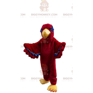 Disfraz de mascota BIGGYMONKEY™ de buitre rojo, disfraz de