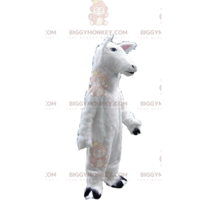 Ewe BIGGYMONKEY™ mascottekostuum, lamskostuum, wit paard