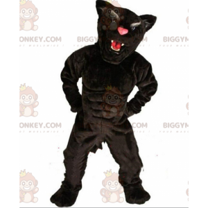 Disfraz de mascota pantera negra BIGGYMONKEY™, disfraz de