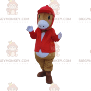 BIGGYMONKEY™ costume da mascotte di cavallo in costume da