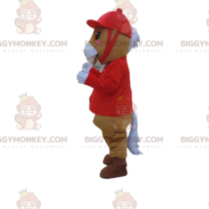 BIGGYMONKEY™ costume da mascotte di cavallo in costume da