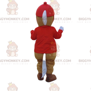 BIGGYMONKEY™ mascot costume of horse in jockey outfit, jockey