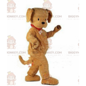 Costume de mascotte BIGGYMONKEY™ de chien marron entièrement