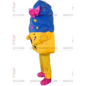 Jättiläisjäätelö BIGGYMONKEY™ maskottiasu, värikäs