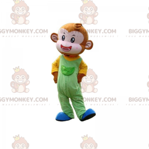 Costume da mascotte scimmia BIGGYMONKEY™ con abito colorato