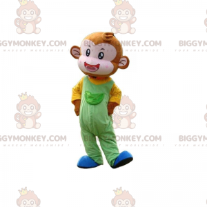 Monkey BIGGYMONKEY™ maskotdräkt med färgglad outfit