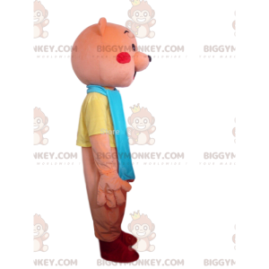 Kostým maskota BIGGYMONKEY™ Růžový medvídek s červenými tvářemi