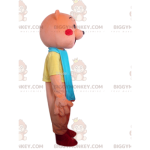 Costume de mascotte BIGGYMONKEY™ d'ours en peluche rose avec