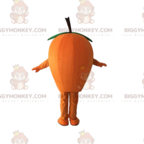 Orange Loquat BIGGYMONKEY™ maskotdräkt, orange dräkt