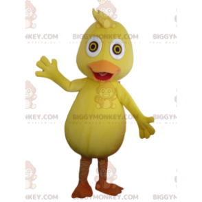 Kostium maskotki BIGGYMONKEY™ żółta i pomarańczowa kaczka