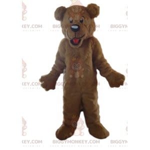 Costume de mascotte BIGGYMONKEY™ de nounours en peluche marron