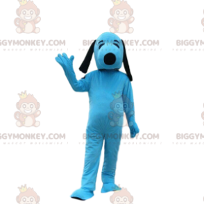 Blue Snoopy berömd tecknad hund BIGGYMONKEY™ maskotdräkt -