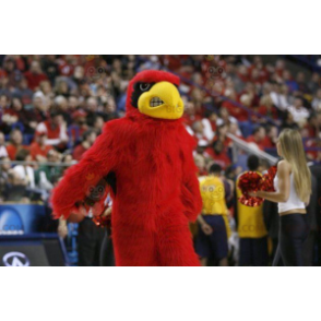 Červený, černý a žlutý kostým maskota Eagle BIGGYMONKEY™ –