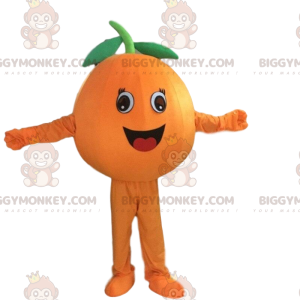 Kæmpe orange BIGGYMONKEY™ maskotkostume, orange frugtkostume -