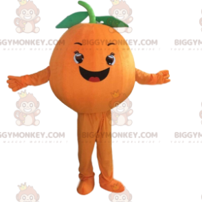 Riesiges Orange BIGGYMONKEY™ Maskottchen-Kostüm