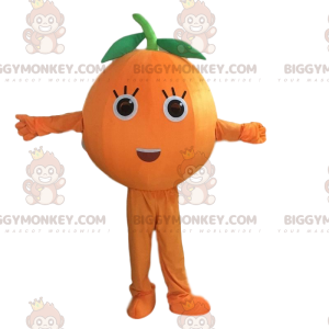 Giant Orange BIGGYMONKEY™ maskottiasu, oranssi hedelmäpuku -