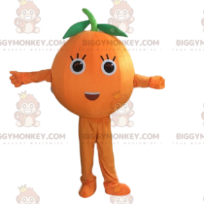 Giant Orange BIGGYMONKEY™ Maskotdräkt, Orange Fruktdräkt -