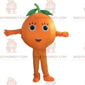Kæmpe orange BIGGYMONKEY™ maskotkostume, orange frugtkostume -