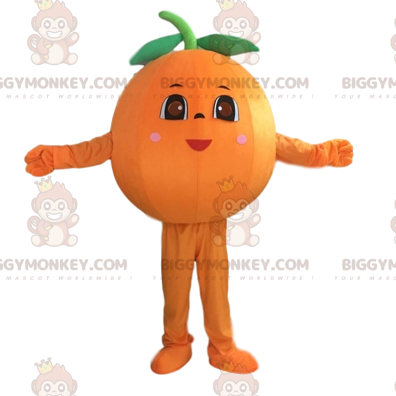 Kvinde Orange BIGGYMONKEY™ maskotkostume, Clementine-kostume -