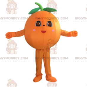 Fantasia de mascote feminina laranja BIGGYMONKEY™, fantasia de