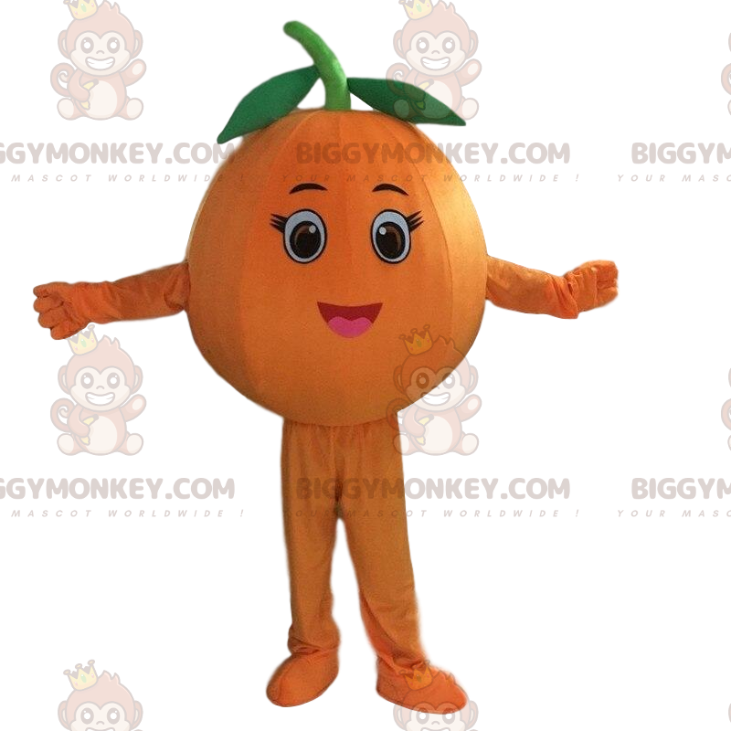 Gigantisch oranje BIGGYMONKEY™-mascottekostuum