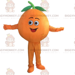 Riesiges orangefarbenes BIGGYMONKEY™-Maskottchenkostüm