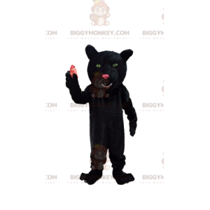 Mascotte kostuum zwarte panter BIGGYMONKEY™, kostuum zwarte kat