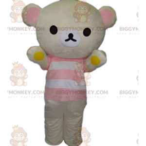 Giant Polar Bear BIGGYMONKEY™ Mascot Costume, White Teddy Bear