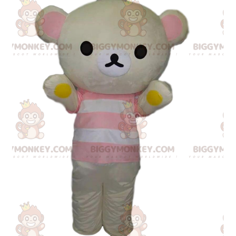 Giant Polar Bear BIGGYMONKEY™ Mascot Costume, White Teddy Bear