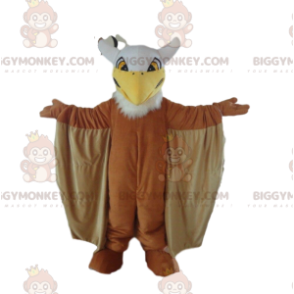 Costume de mascotte BIGGYMONKEY™ de grand oiseau marron