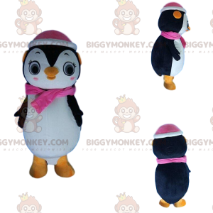 BIGGYMONKEY™ maskotdräkt för kvinnlig pingvin, kostym för