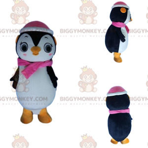 BIGGYMONKEY™ Pinguin-Maskottchen-Kostüm, Eisscholle-Kostüm -