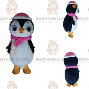 BIGGYMONKEY™ naisten pingviinien maskottiasu, jäälautaasu -