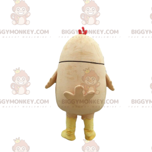 Yellow and White Chicken BIGGYMONKEY™ Mascot Costume, Plump and