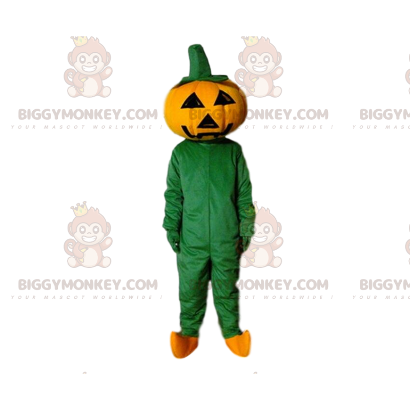 Jätte Halloween pumpa BIGGYMONKEY™ maskotdräkt, Halloweendräkt